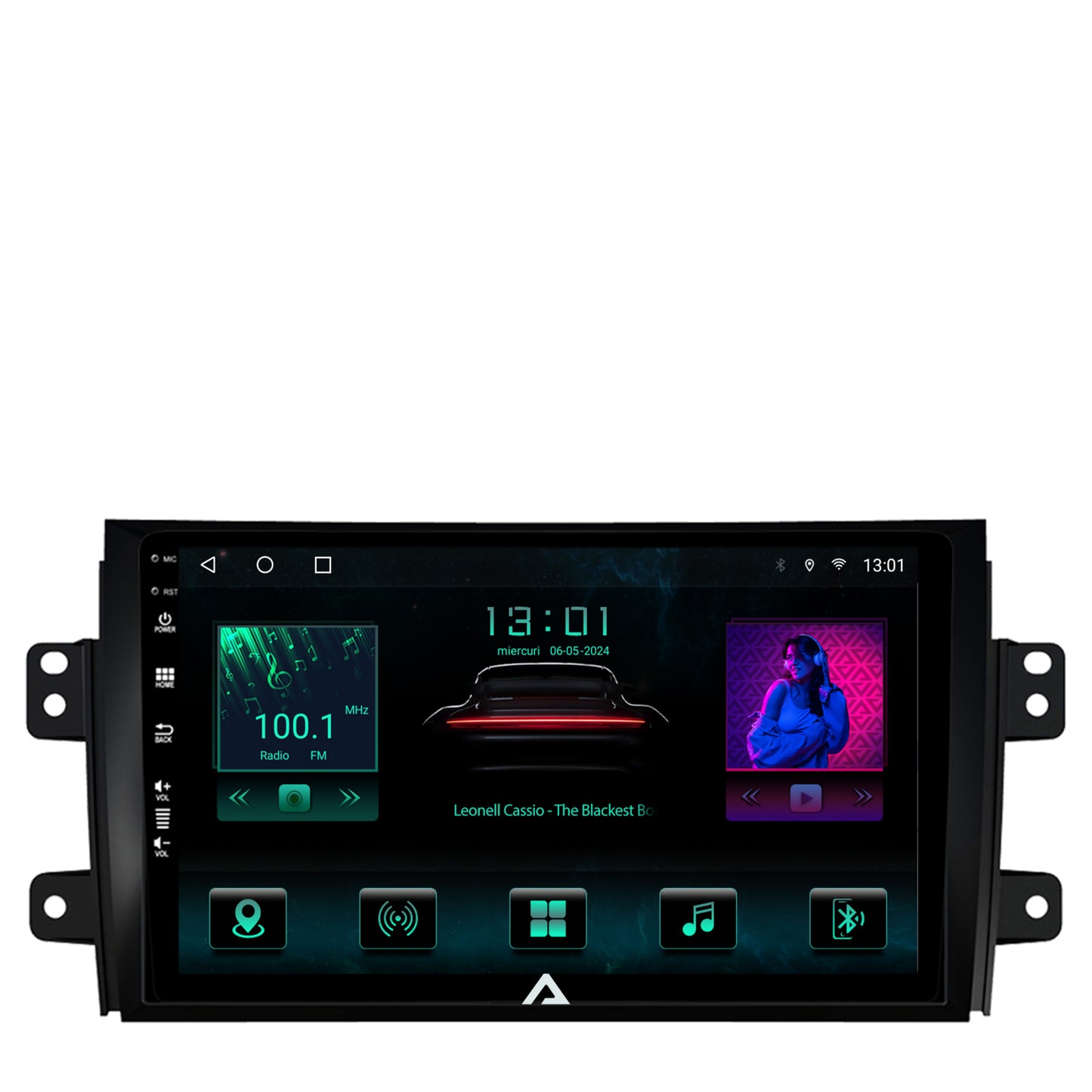 Navigatie Suzuki SX4 / Fiat Sedici, Android, A-Octacore / 4GB RAM + 64GB ROM, 9 Inch - AD-BGA9004+AD-BGRKIT307