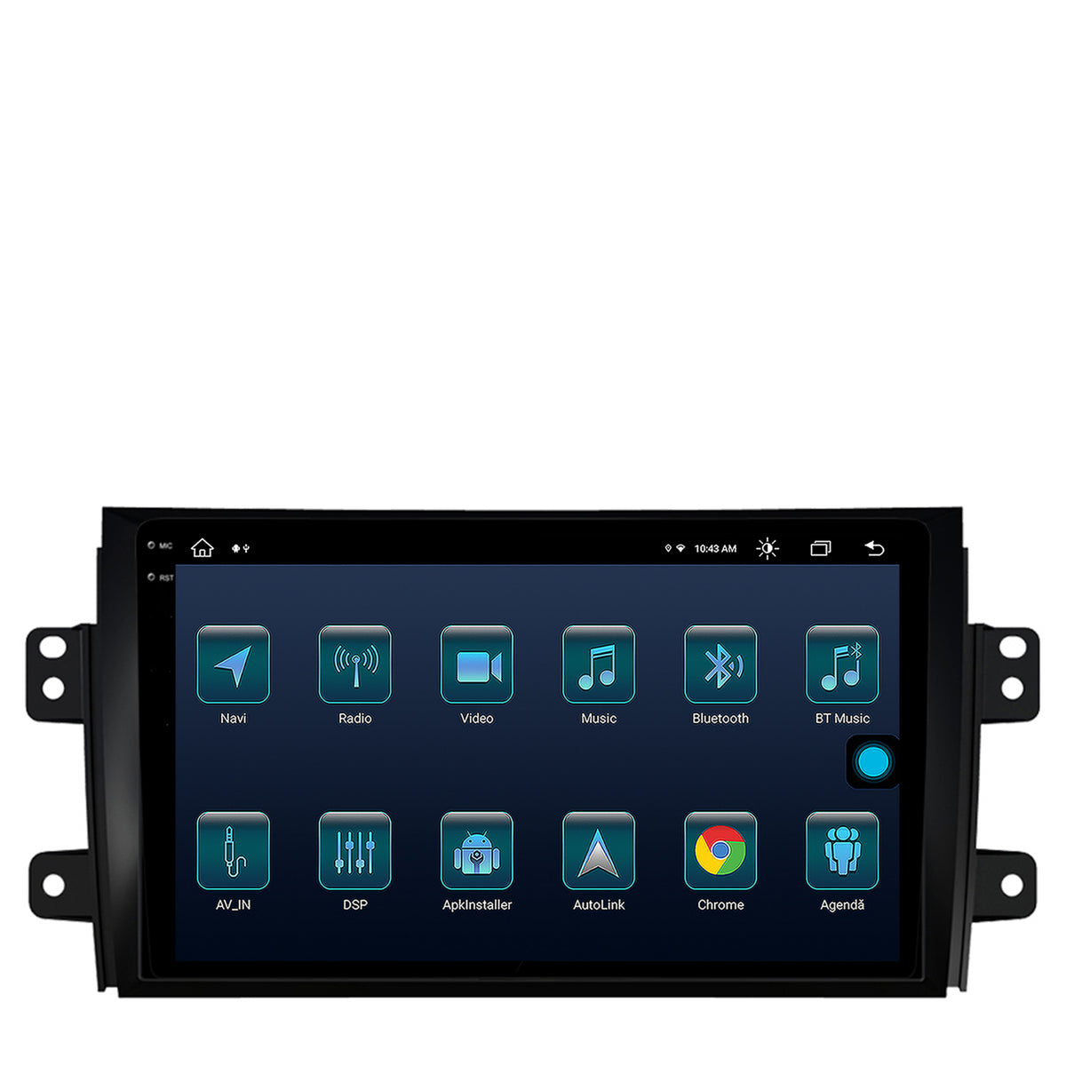 Navigatie Suzuki SX4 / Fiat Sedici, Android, X-Octacore / 8GB RAM + 256GB ROM, 9.5 Inch - AD-BGX9008+AD-BGRKIT307