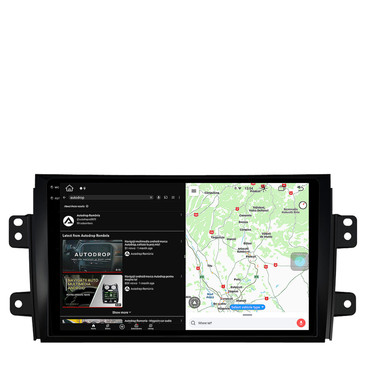 Navigatie Suzuki SX4 / Fiat Sedici, Android, X-Octacore / 8GB RAM + 256GB ROM, 9.5 Inch - AD-BGX9008+AD-BGRKIT307