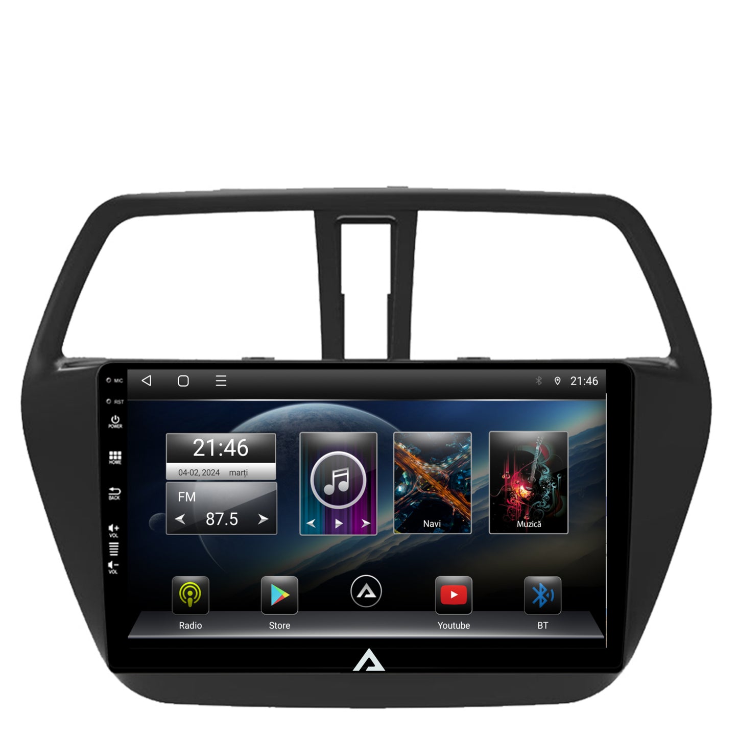 Navigatie Suzuki SX4 S-Cross (2014-2020), Android, E-Octacore / 2GB RAM + 32GB ROM, 9 Inch - AD-BGE9002+AD-BGRKIT305