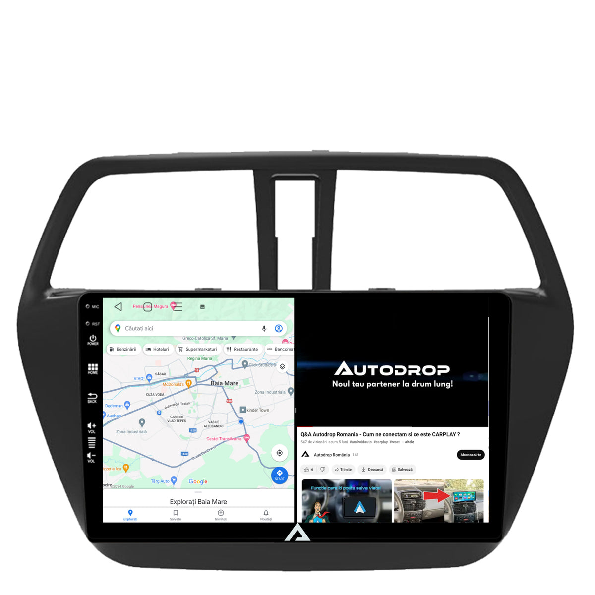 Navigatie Suzuki SX4 S-Cross (2014-2020), Android, P-Octacore / 2GB RAM + 32GB ROM, 9 Inch - AD-BGP9002+AD-BGRKIT305