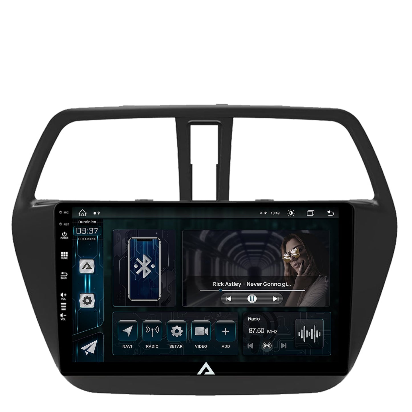 Navigatie Suzuki SX4 S-Cross (2014-2020), Android, Z-Octacore / 8GB RAM + 256GB ROM, 9 Inch - AD-BGZ9008+AD-BGRKIT305