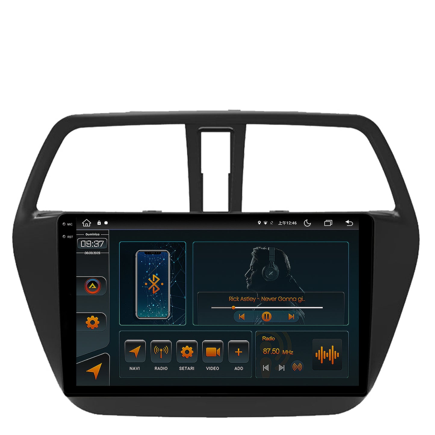 Navigatie Suzuki SX4 S-Cross (2014-2020), Android, V-Octacore / 4GB RAM + 64GB ROM, 9.5 Inch - AD-BGV9004+AD-BGRKIT305