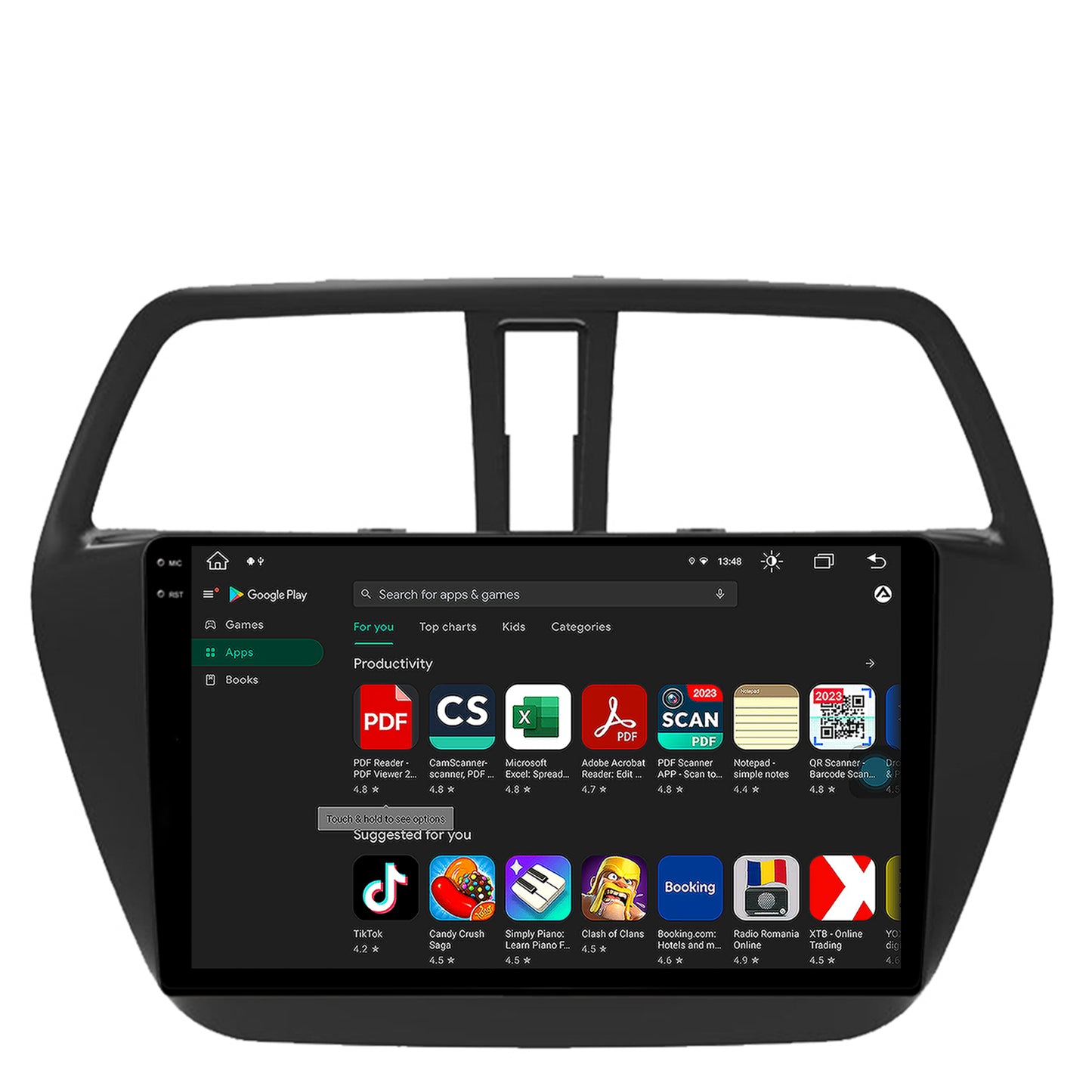 Navigatie Suzuki SX4 S-Cross (2014-2020), Android, V-Octacore / 4GB RAM + 64GB ROM, 9.5 Inch - AD-BGV9004+AD-BGRKIT305