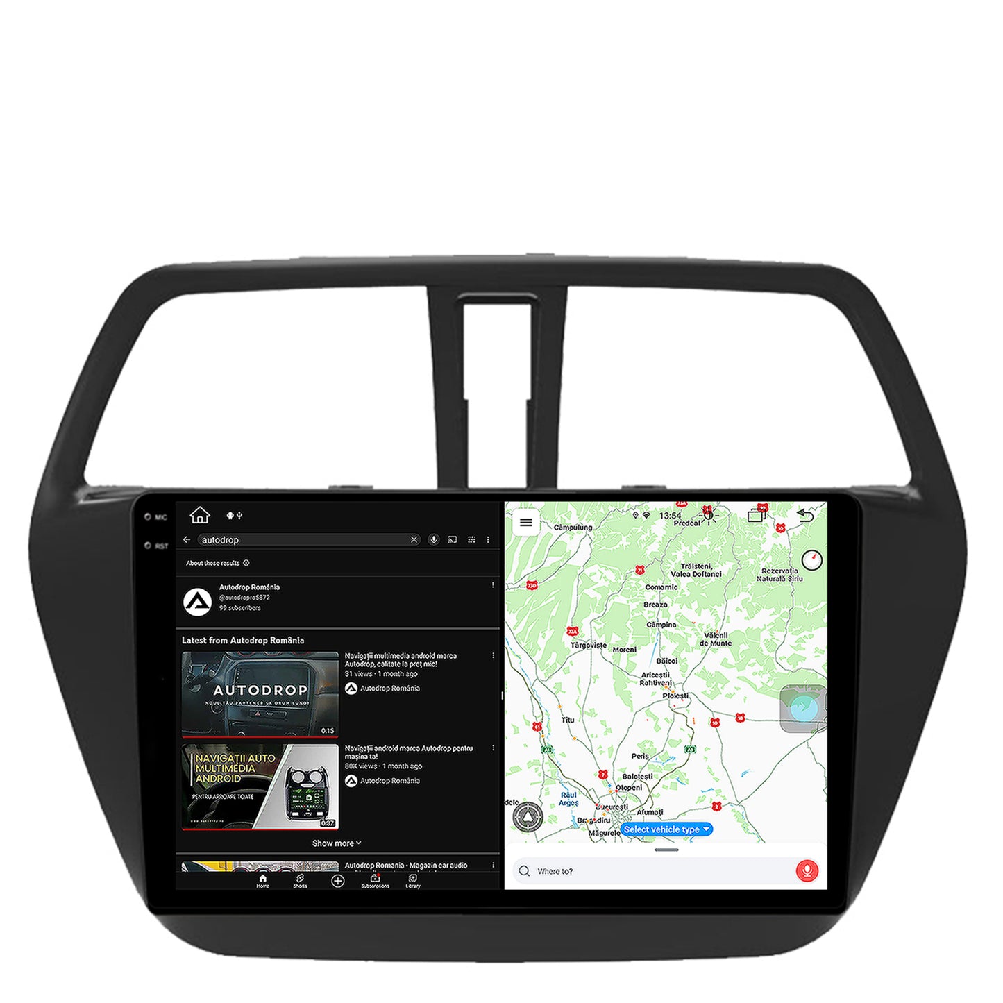 Navigatie Suzuki SX4 S-Cross (2014-2020), Android, X-Octacore / 8GB RAM + 256GB ROM, 9.5 Inch - AD-BGX9008+AD-BGRKIT305