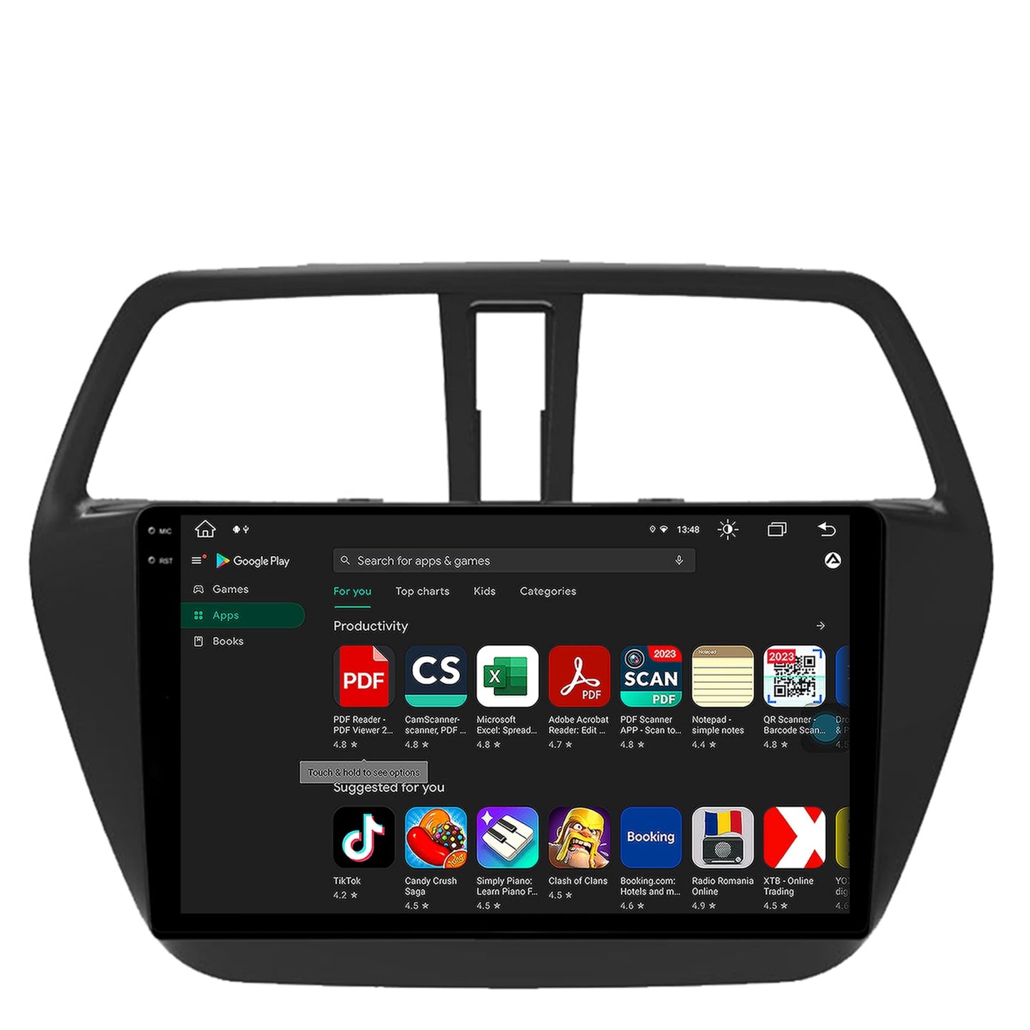 Navigatie Suzuki SX4 S-Cross (2014-2020), Android, X-Octacore / 8GB RAM + 256GB ROM, 9.5 Inch - AD-BGX9008+AD-BGRKIT305