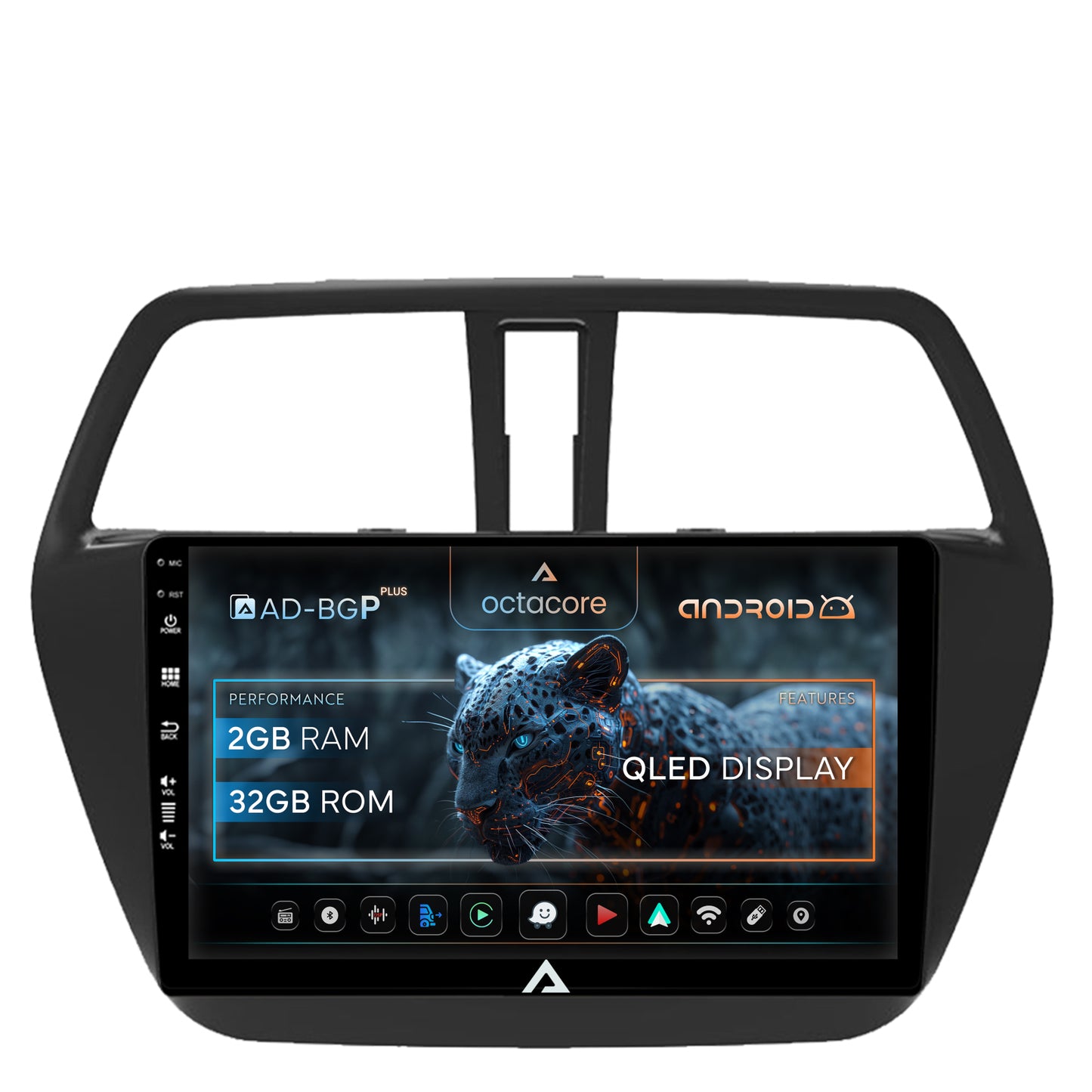 Navigatie Suzuki SX4 S-Cross (2014-2020), Android, P-Octacore / 2GB RAM + 32GB ROM, 9 Inch - AD-BGP9002+AD-BGRKIT305
