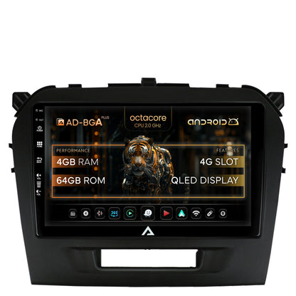 Navigatie Suzuki Vitara (2015+), Android, A-Octacore / 4GB RAM + 64GB ROM, 9 Inch - AD-BGA9004+AD-BGRKIT299