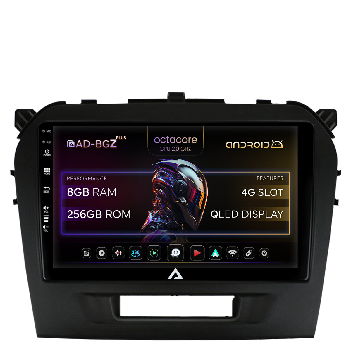 Navigatie Suzuki Vitara (2015+), Android, Z-Octacore / 8GB RAM + 256GB ROM, 9 Inch - AD-BGZ9008+AD-BGRKIT299