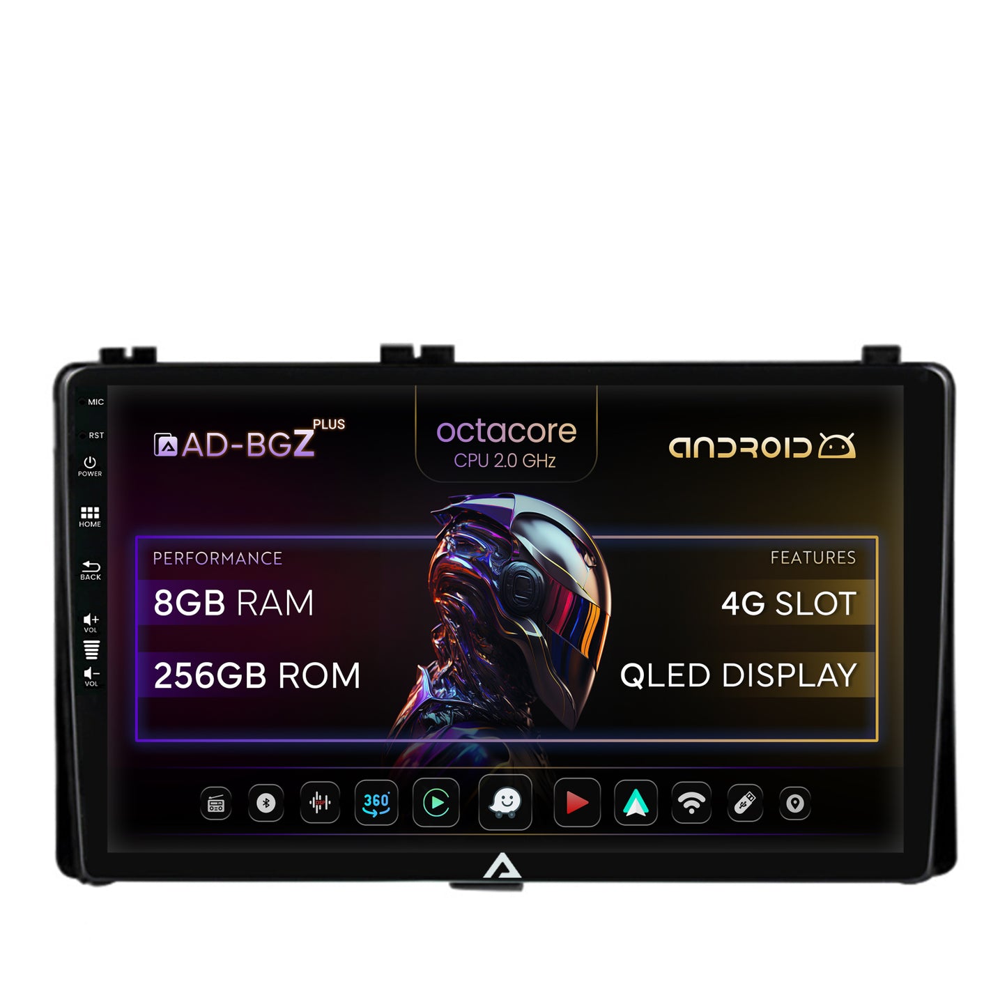 Navigatie Toyota Auris/ Corolla (2016-2018), Android, Z-Octacore / 8GB RAM + 256GB ROM, 9 Inch - AD-BGZ9008+AD-BGRKIT089AV2