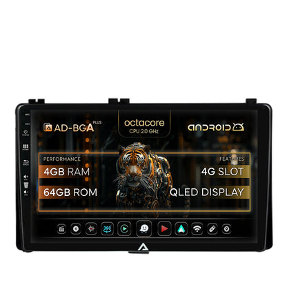 Navigatie Toyota Auris / Corolla (2016+), Android, A-Octacore / 4GB RAM + 64GB ROM, 9 Inch - AD-BGA9004+AD-BGRKIT089AV2
