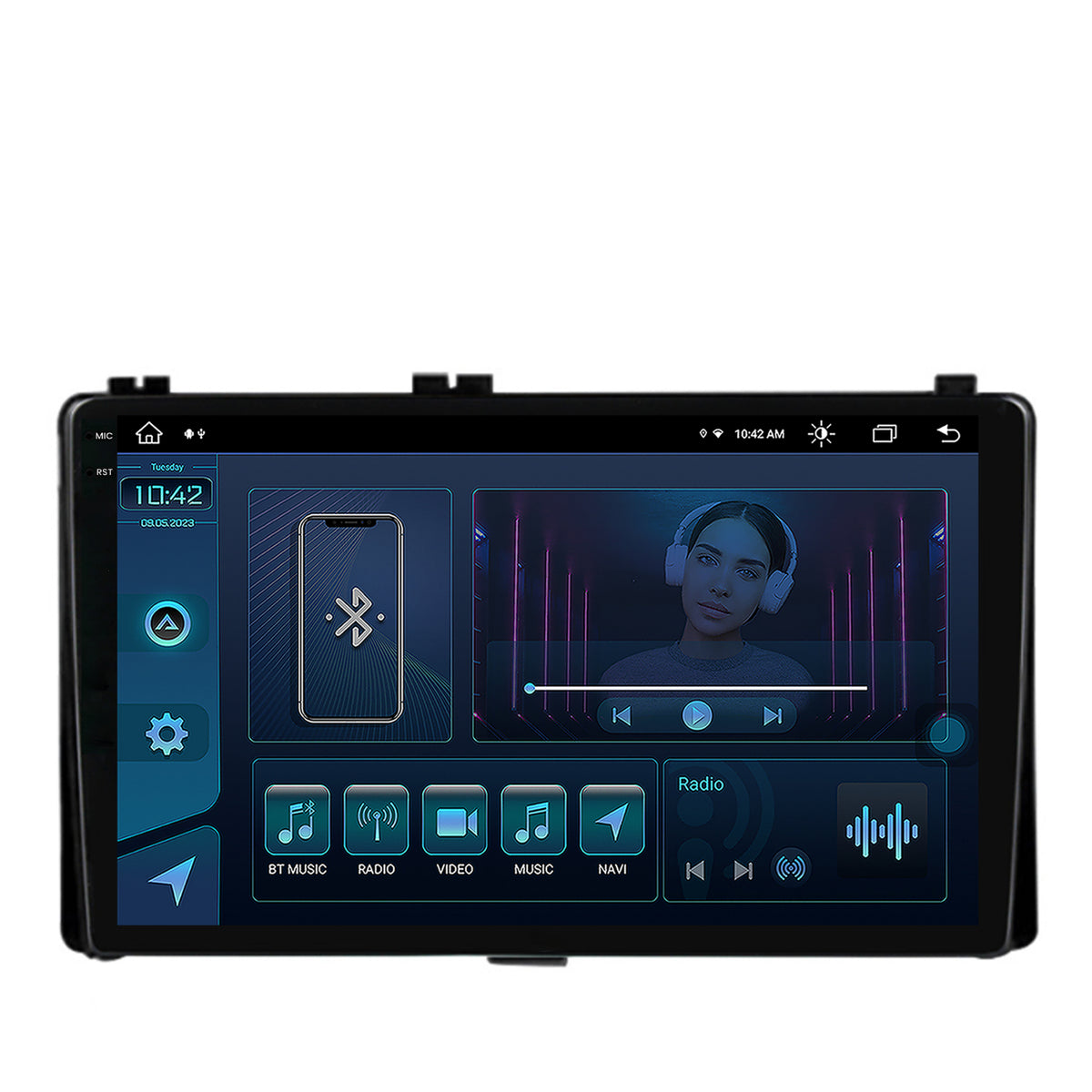 Navigatie Toyota Auris/ Corolla (2016-2018), Android, X-Octacore / 8GB RAM + 256GB ROM, 9.5 Inch - AD-BGX9008+AD-BGRKIT089AV2