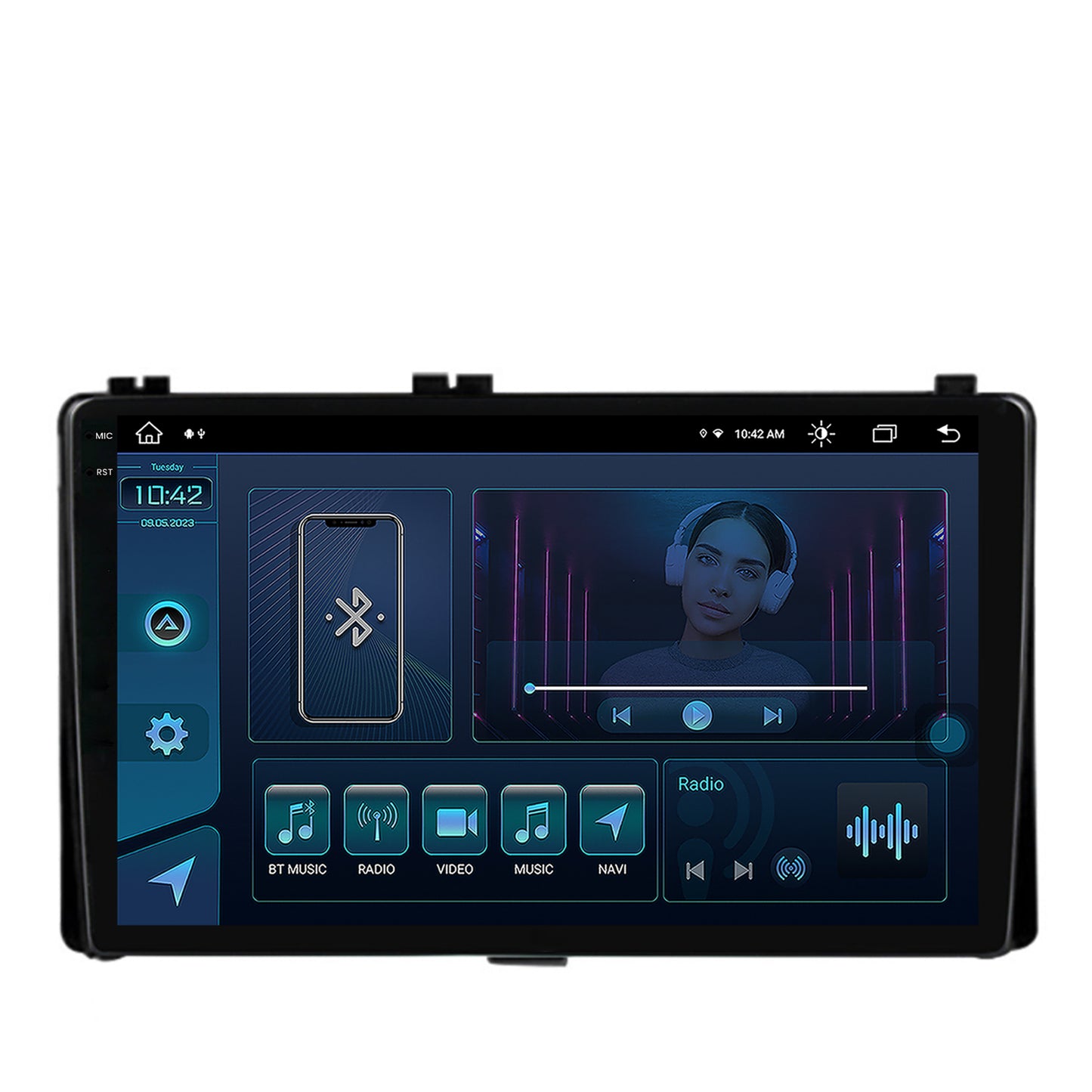 Navigatie Toyota Auris/ Corolla (2016-2018), Android, X-Octacore / 8GB RAM + 256GB ROM, 9.5 Inch - AD-BGX9008+AD-BGRKIT089AV2