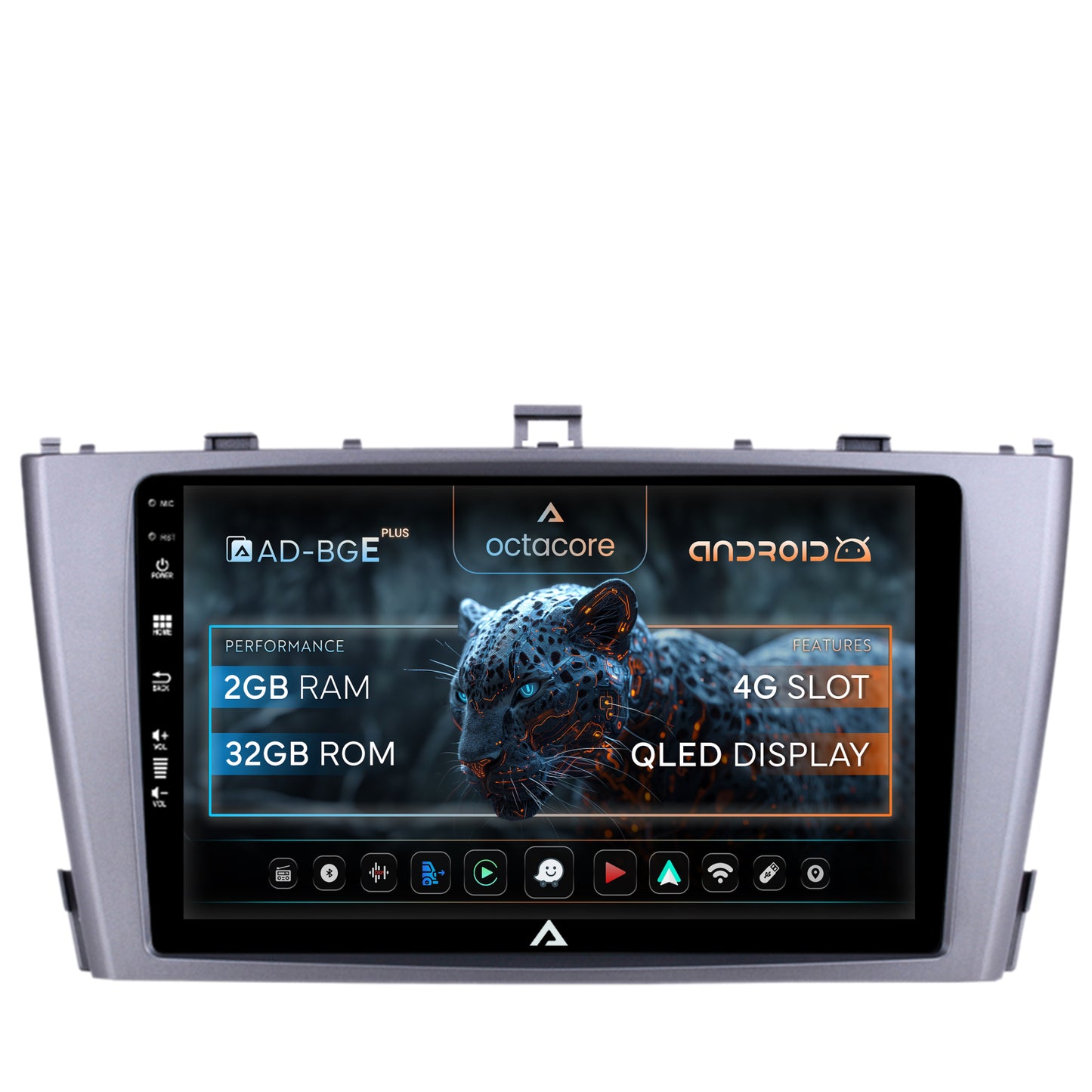 Navigatie Toyota Avensis (2008-2015), Android, E-Octacore / 2GB RAM + 32GB ROM, 9 Inch - AD-BGE9002+AD-BGRKIT093-S