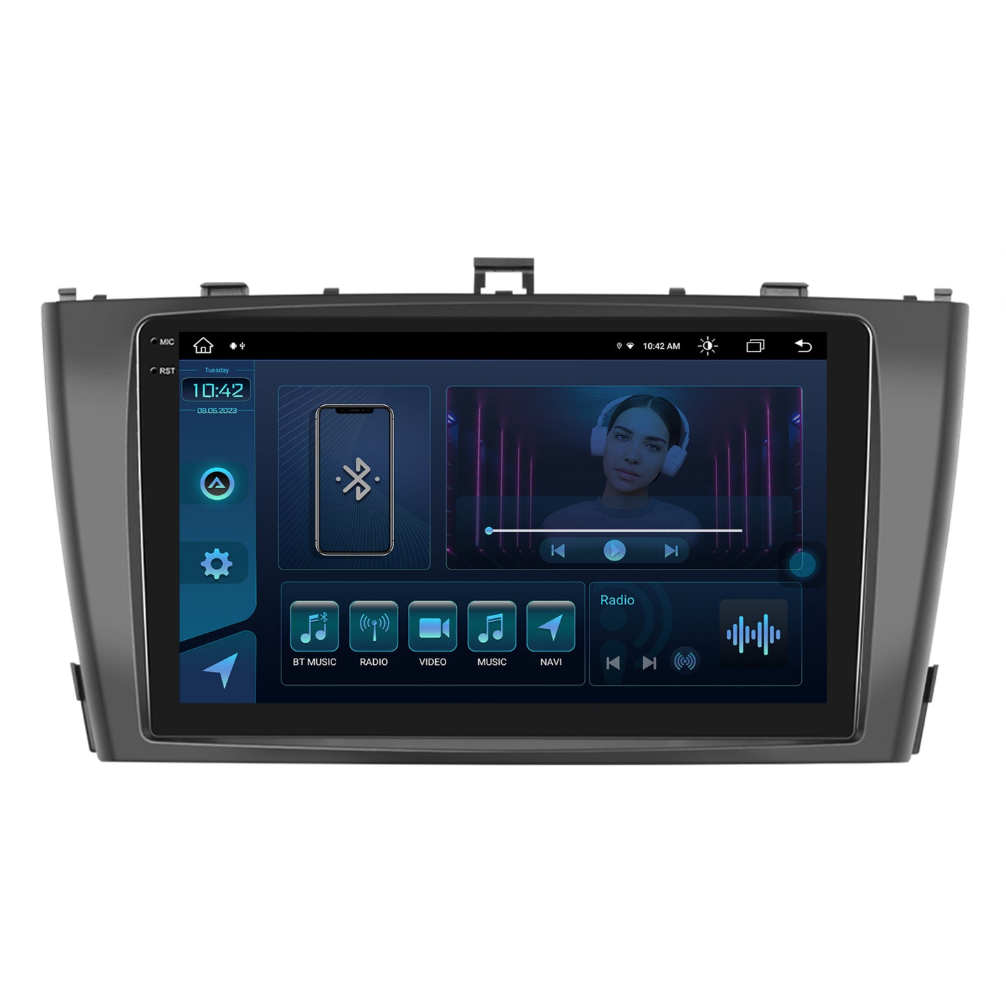 Navigatie Toyota Avensis (2009-2015), Android, X-Octacore / 8GB RAM + 256GB ROM, 9.5 Inch - AD-BGX9008+AD-BGRKIT093-B