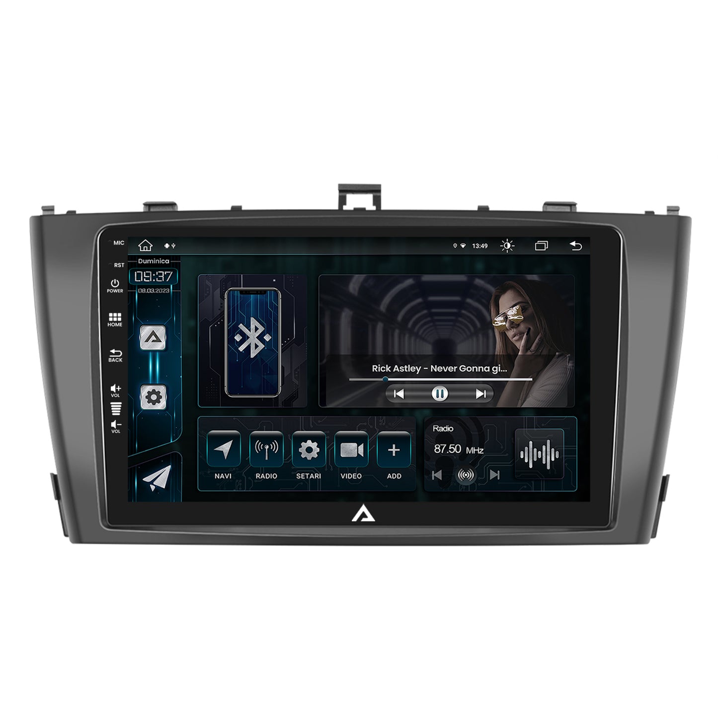 Navigatie Toyota Avensis (2009-2015), Android, Z-Octacore / 8GB RAM + 256GB ROM, 9 Inch - AD-BGZ9008+AD-BGRKIT093-B