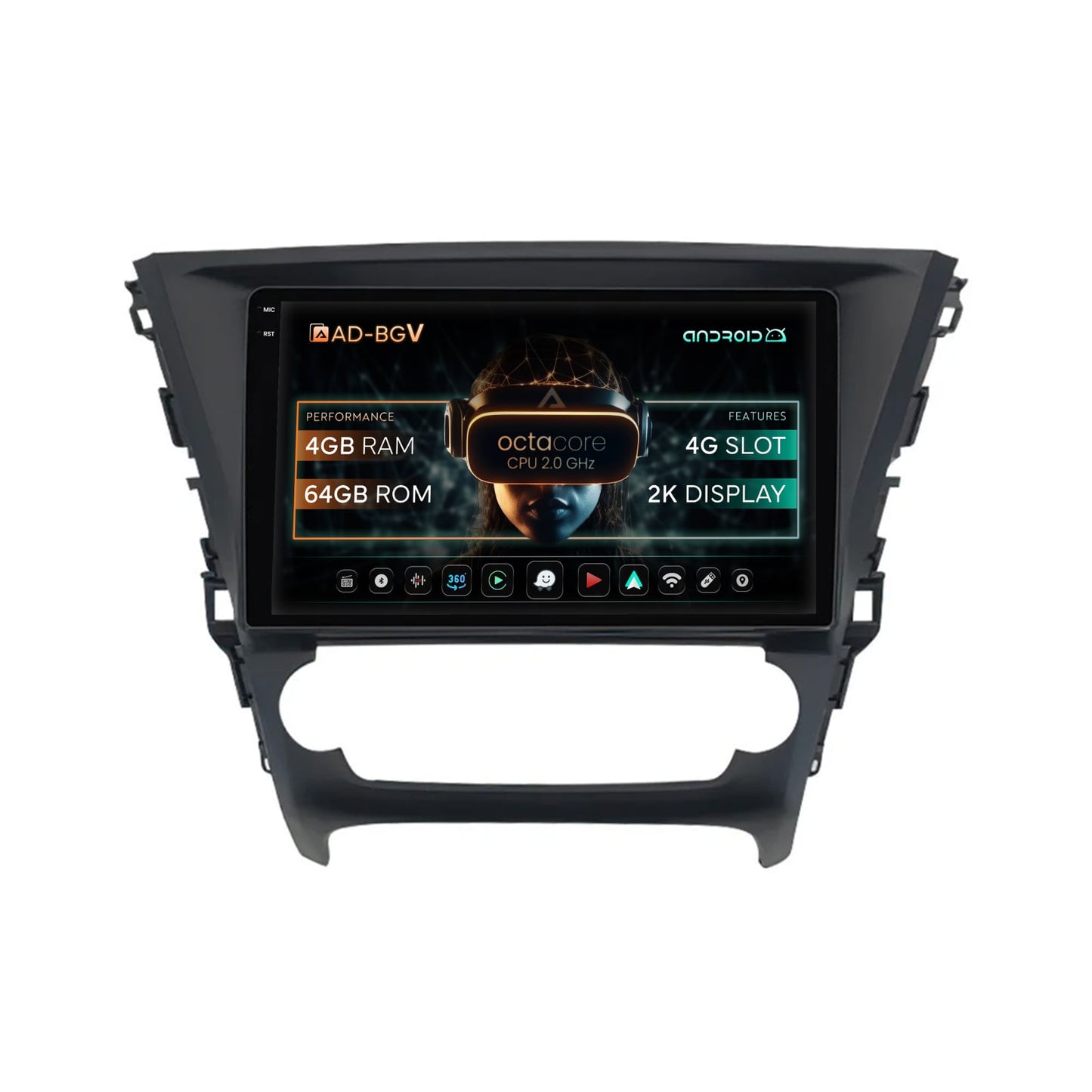 Navigatie Toyota Avensis (2015-2018), Android, V-Octacore / 4GB RAM + 64GB ROM, 10.36 Inch - AD-BGV10004+AD-BGRKIT063