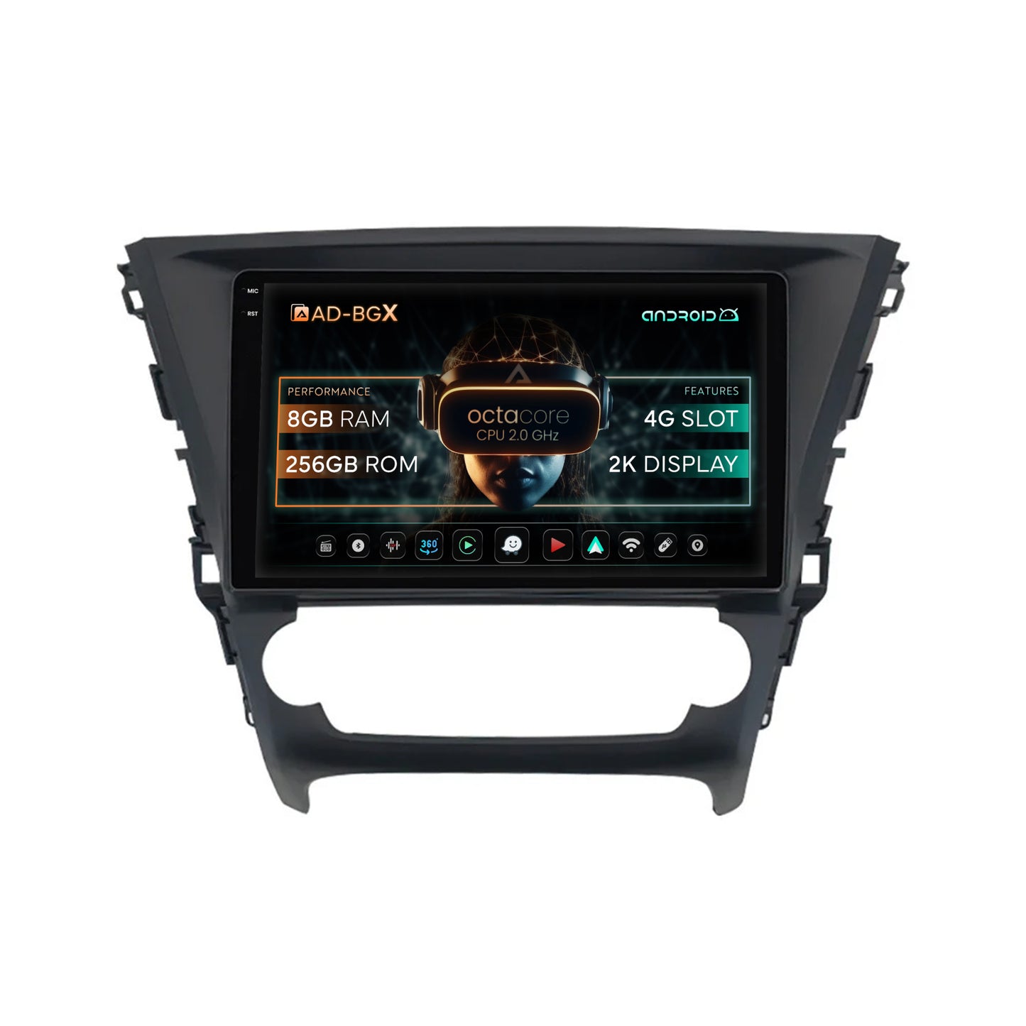 Navigatie Toyota Avensis (2015-2018), Android, X-Octacore / 8GB RAM + 256GB ROM, 10.36 Inch - AD-BGX10008+AD-BGRKIT063
