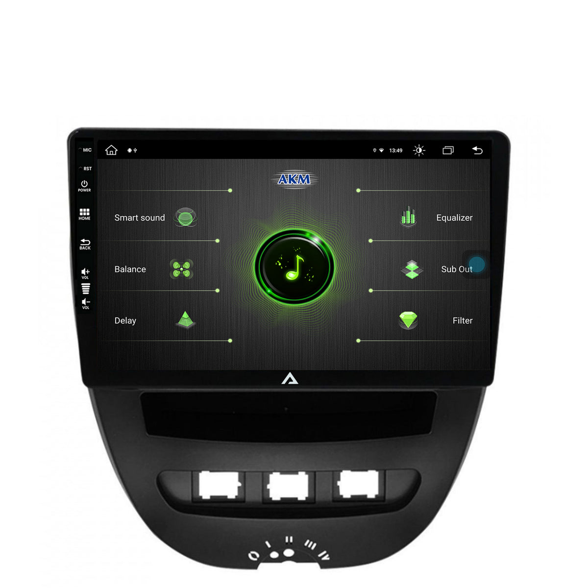 Navigatie Toyota AYGO / Citroen C1 (2005-2014), Android, Z-Octacore / 8GB RAM + 256GB ROM, 10.1 Inch - AD-BGZ9008+AD-BGRKIT099