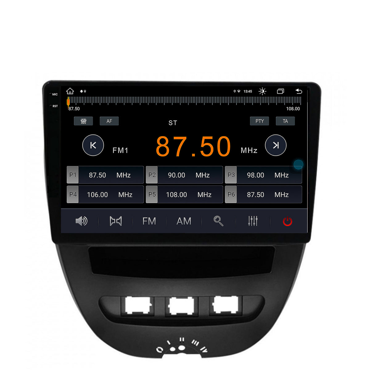Navigatie Toyota AYGO / Citroen C1 (2005-2014), Android, V-Octacore / 4GB RAM + 64GB ROM, 10.36 Inch - AD-BGV9004+AD-BGRKIT099