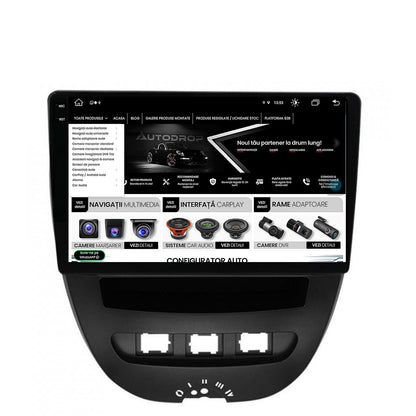 Navigatie Toyota AYGO / Citroen C1 (2005-2014), Android, X-Octacore / 8GB RAM + 256GB ROM, 10.36 Inch - AD-BGX9008+AD-BGRKIT099
