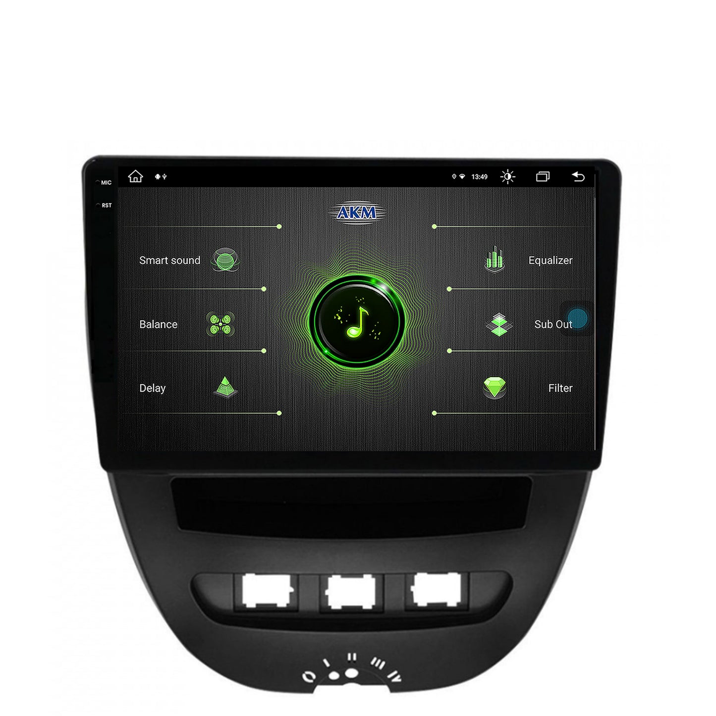 Navigatie Toyota AYGO / Citroen C1 (2005-2014), Android, X-Octacore / 8GB RAM + 256GB ROM, 10.36 Inch - AD-BGX9008+AD-BGRKIT099