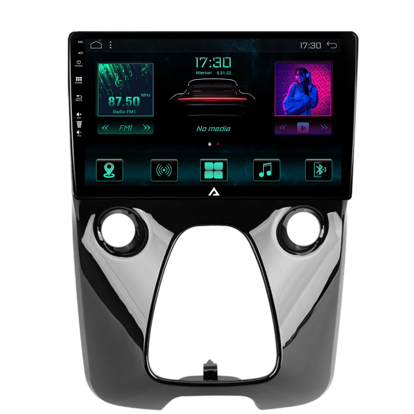 Navigatie Toyota AYGO (2014-2022), Android, A-Octacore / 4GB RAM + 64GB ROM, 9 Inch - AD-BGA9004+AD-BGRKIT088