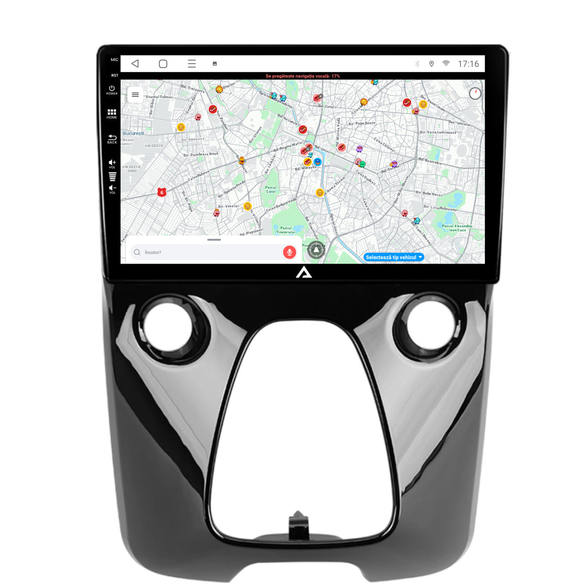 Navigatie Toyota AYGO (2014-2022), Android, A-Octacore / 4GB RAM + 64GB ROM, 9 Inch - AD-BGA9004+AD-BGRKIT088