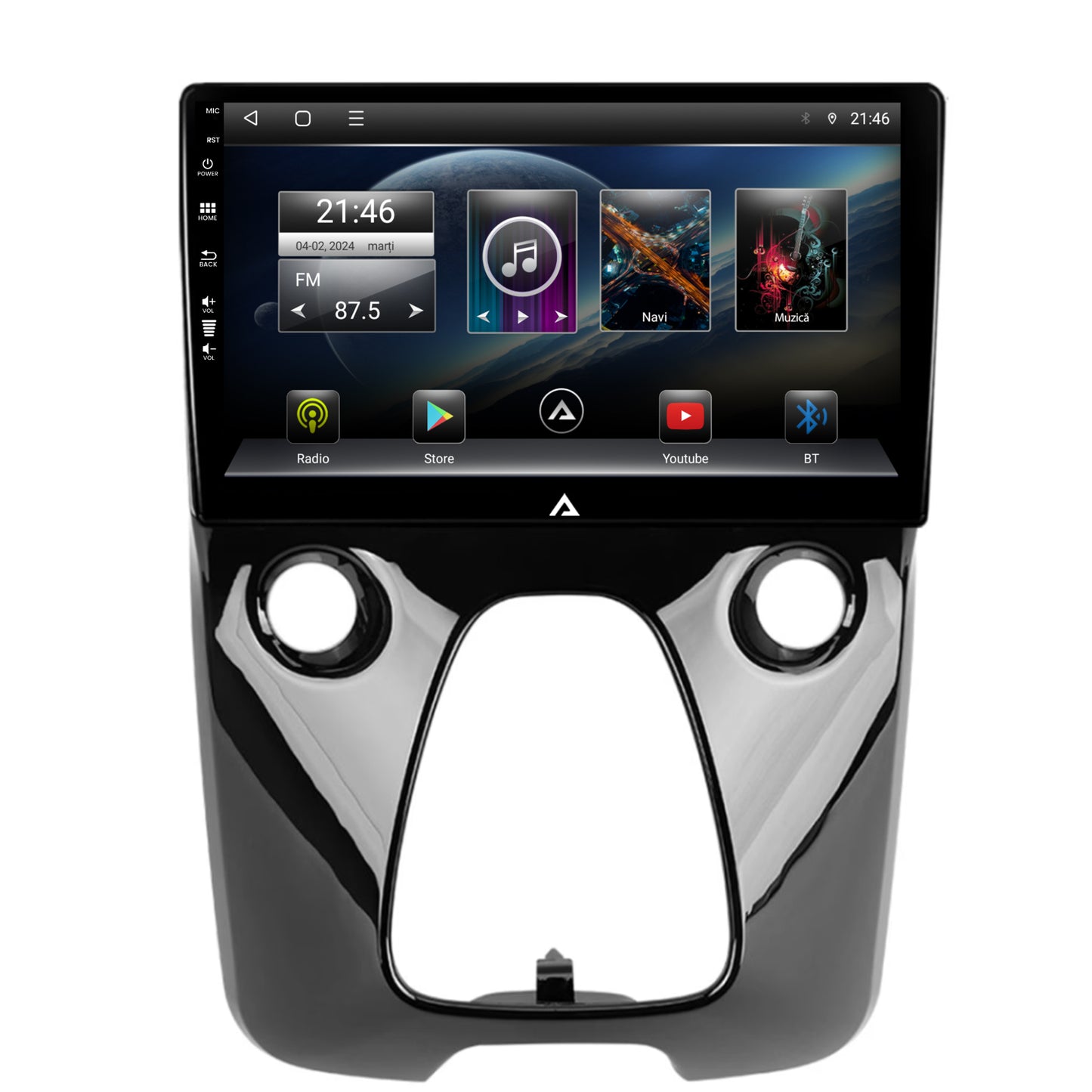 Navigatie Toyota AYGO (2014-2022), Android, E-Octacore / 2GB RAM + 32GB ROM, 9 Inch - AD-BGE9002+AD-BGRKIT088