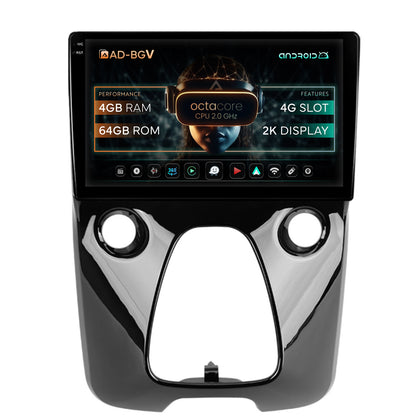 Navigatie Toyota AYGO (2014-2022), Android , V-Octacore / 4GB RAM + 64GB ROM, 9.5 Inch - AD-BGV9004+AD-BGRKIT088
