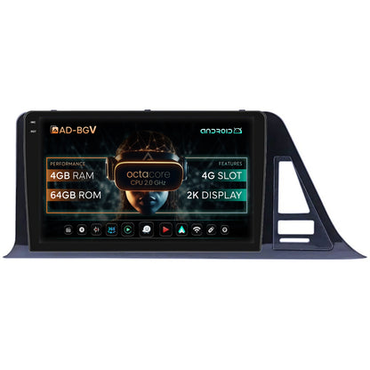 Navigatie Toyota C-HR (2016-2020), Android, V-Octacore / 4GB RAM + 64GB ROM, 9.5 Inch - AD-BGV9004+AD-BGRKIT073