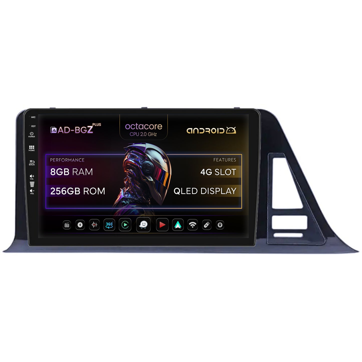 Navigatie Toyota C-HR (2016-2020), Android, Z-Octacore / 8GB RAM + 256GB ROM, 9 Inch - AD-BGZ9008+AD-BGA10002+AD-BGRKIT073