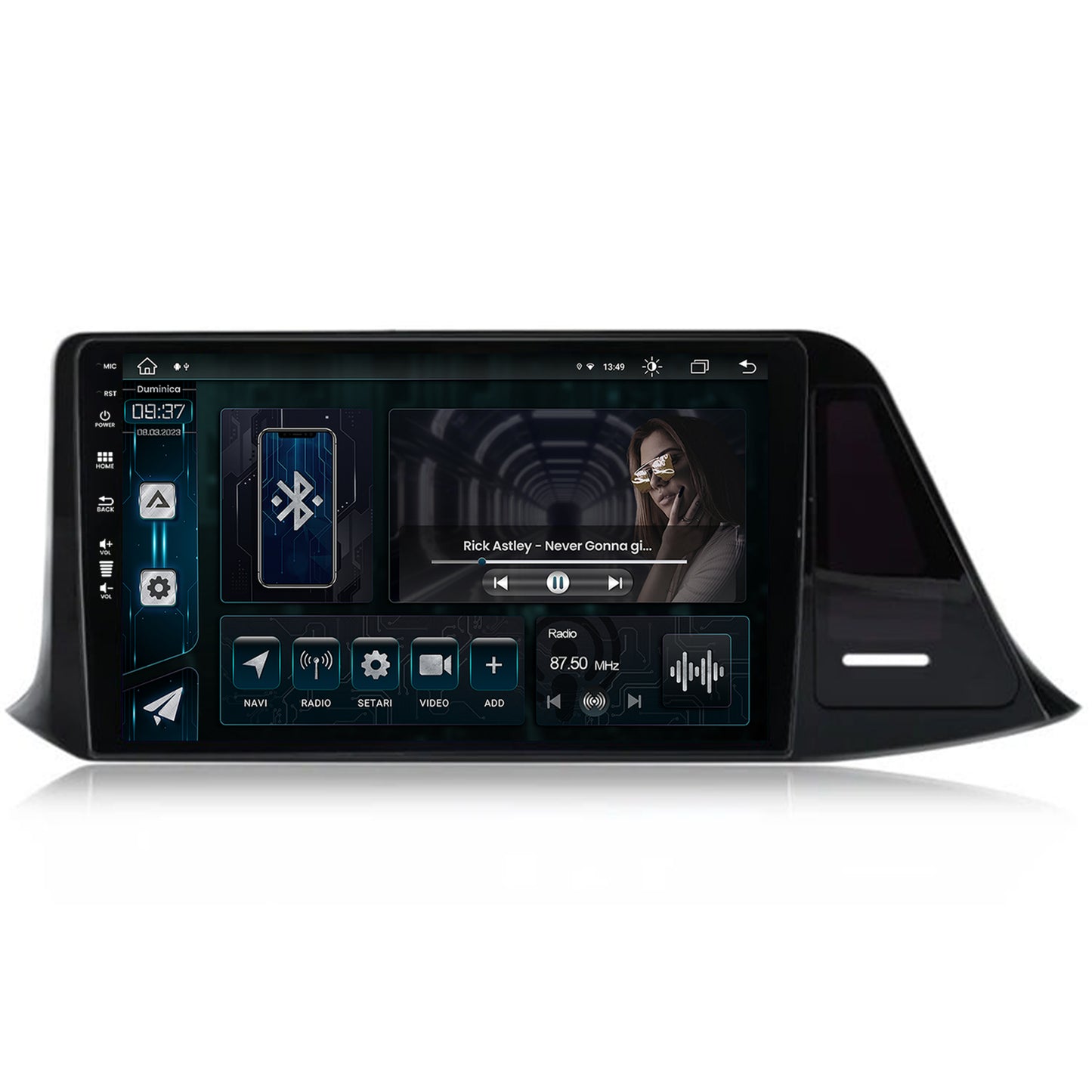 Navigatie Toyota C-HR (2016-2020), Android, Z-Octacore / 8GB RAM + 256GB ROM, 9 Inch - AD-BGZ9008+AD-BGRKIT074