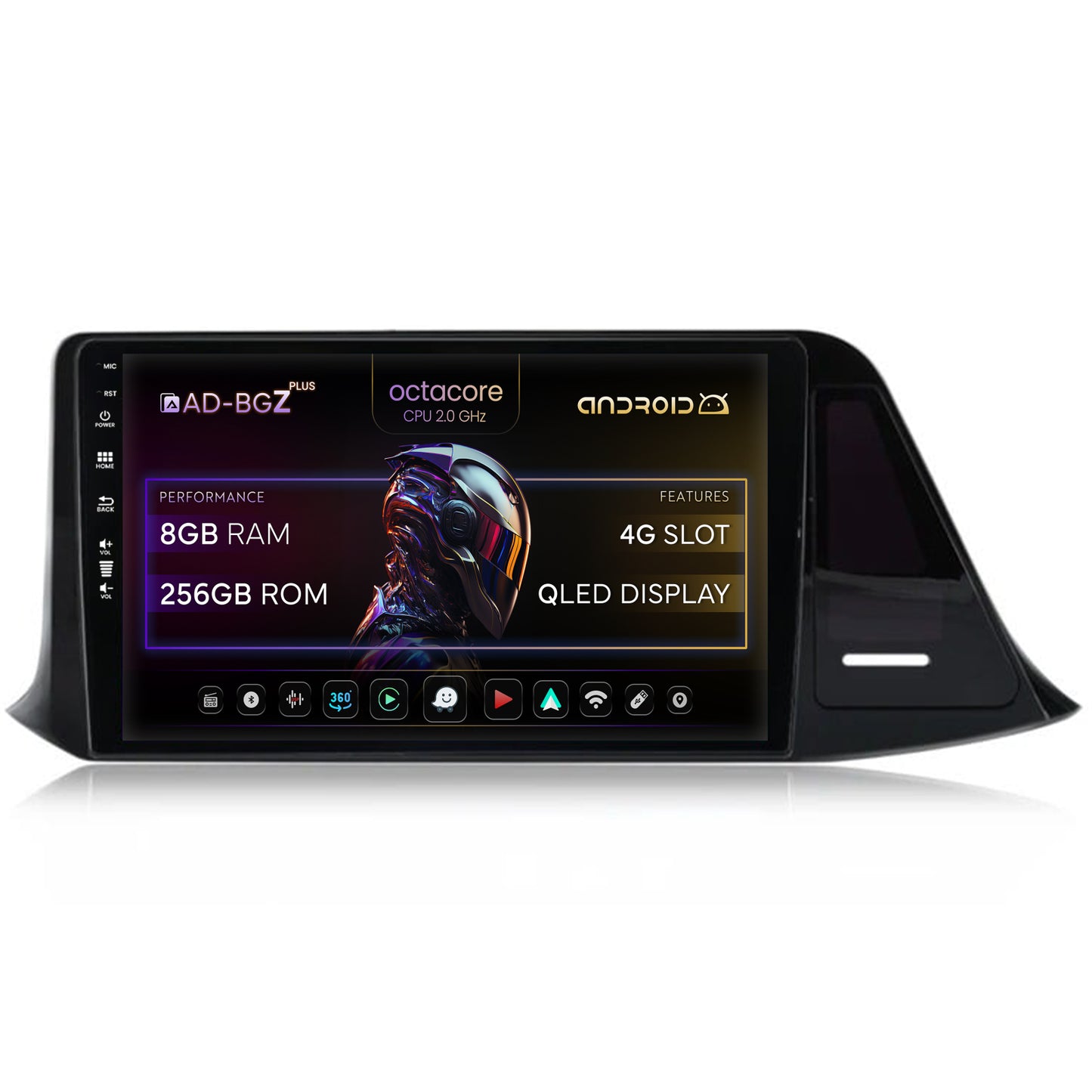 Navigatie Toyota C-HR (2016-2020), Android, Z-Octacore / 8GB RAM + 256GB ROM, 9 Inch - AD-BGZ9008+AD-BGRKIT074