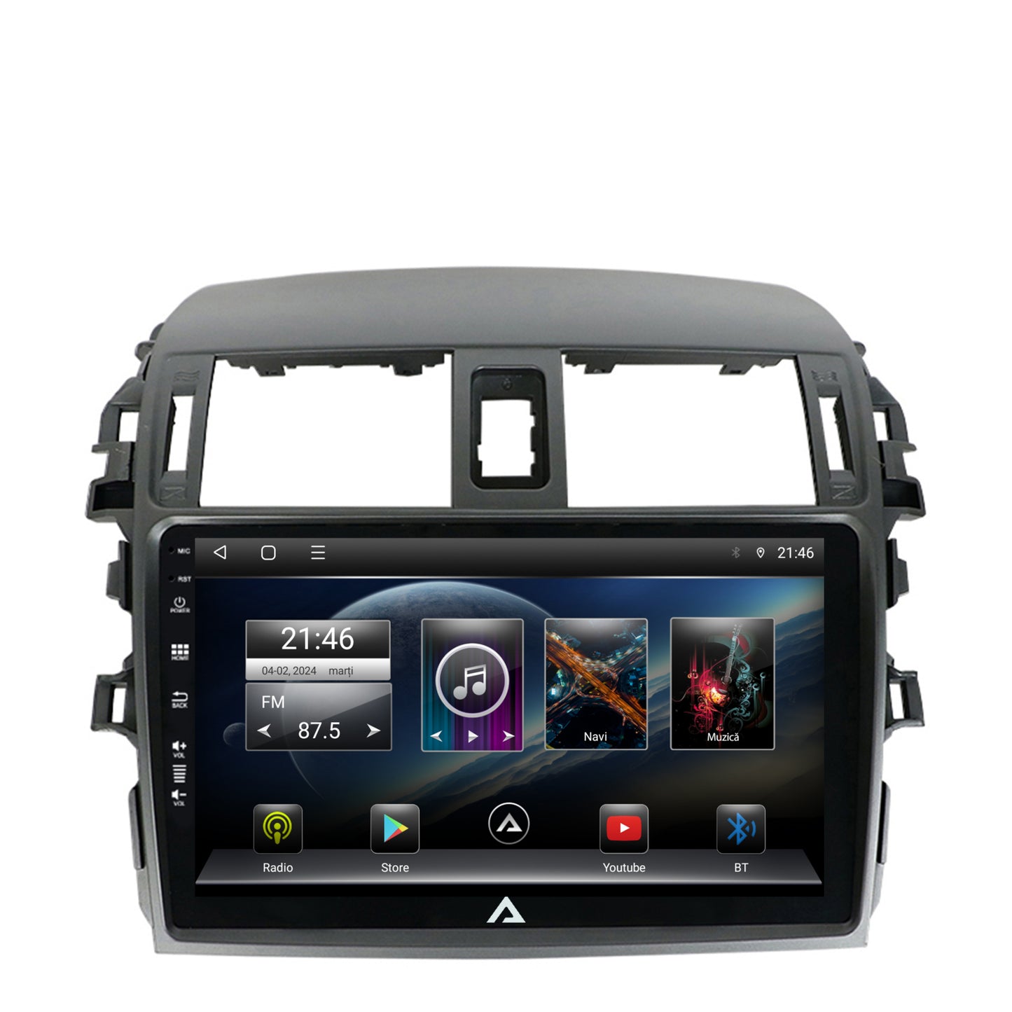 Navigatie Toyota Corolla (2007-2013), Android, E-Octacore / 2GB RAM + 32GB ROM, 9 Inch - AD-BGE9002+AD-BGRKIT067