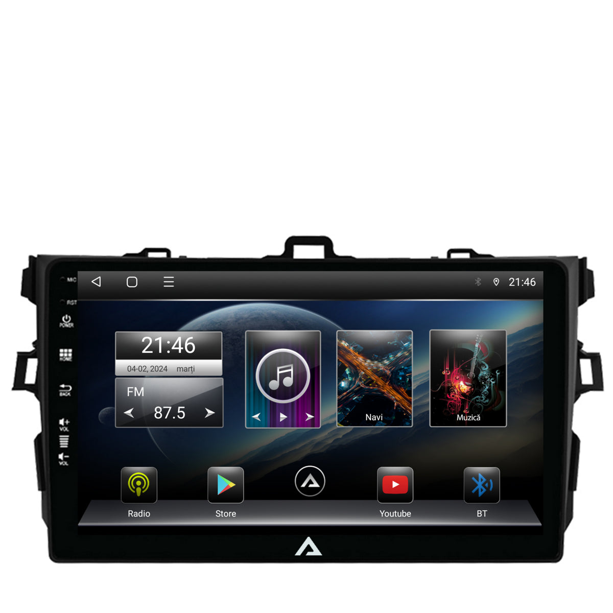 Navigatie Toyota Corolla (2007-2013), Android, E-Octacore / 2GB RAM + 32GB ROM, 9 Inch - AD-BGE9002+AD-BGRKIT091