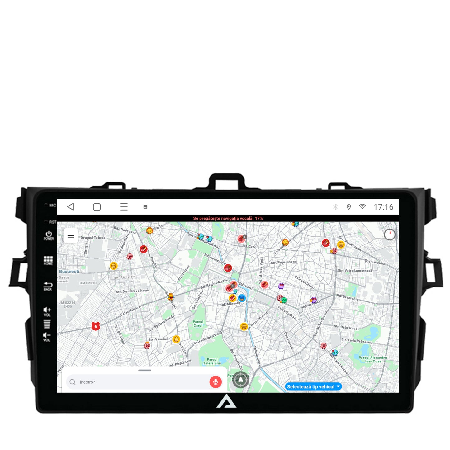 Navigatie Toyota Corolla (2007-2013), Android, E-Octacore / 2GB RAM + 32GB ROM, 9 Inch - AD-BGE9002+AD-BGRKIT091