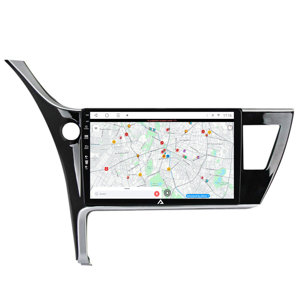 Navigatie Toyota Corolla / Auris (2017-2020), Android, E-Octacore / 2GB RAM + 32GB ROM, 10.1 Inch - AD-BGE10002+AD-BGRKIT079
