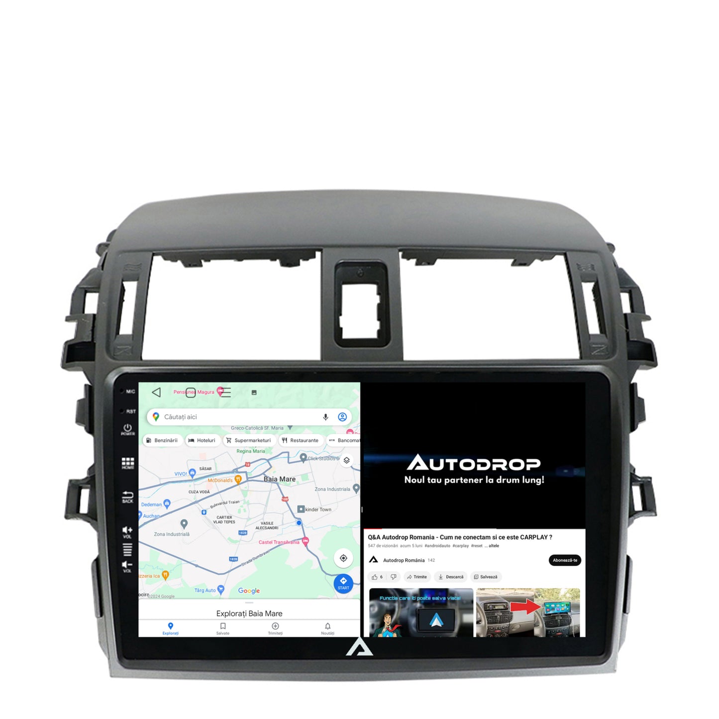 Navigatie Toyota Corolla (2007-2013), Android, P-Octacore / 2GB RAM + 32GB ROM, 9 Inch - AD-BGP9002+AD-BGRKIT067