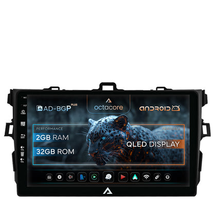 Navigatie Toyota Corolla (2007-2013), Android, P-Octacore / 2GB RAM + 32GB ROM, 9 Inch - AD-BGP9002+AD-BGRKIT091