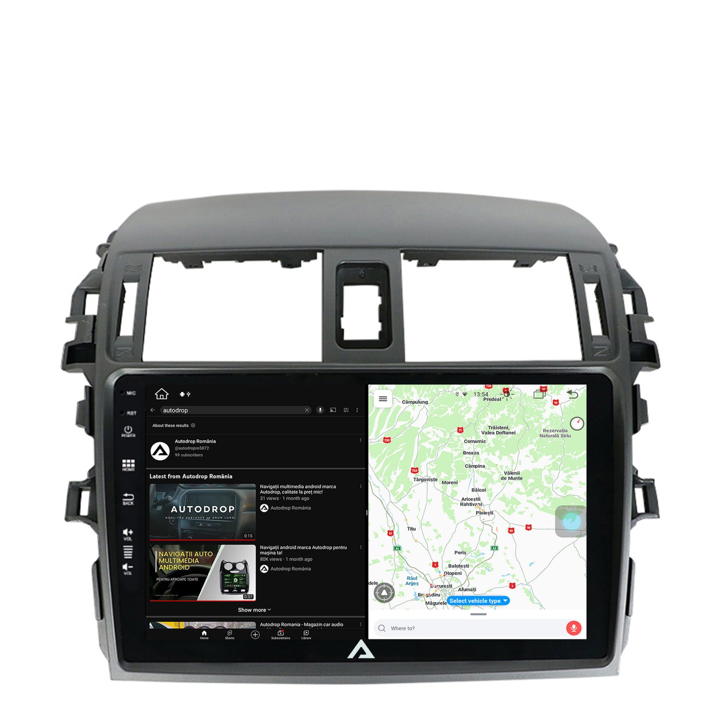 Navigatie Toyota Corolla (2007-2013), Android, Z-Octacore / 8GB RAM + 256GB ROM, 9 Inch - AD-BGZ9008+AD-BGRKIT067