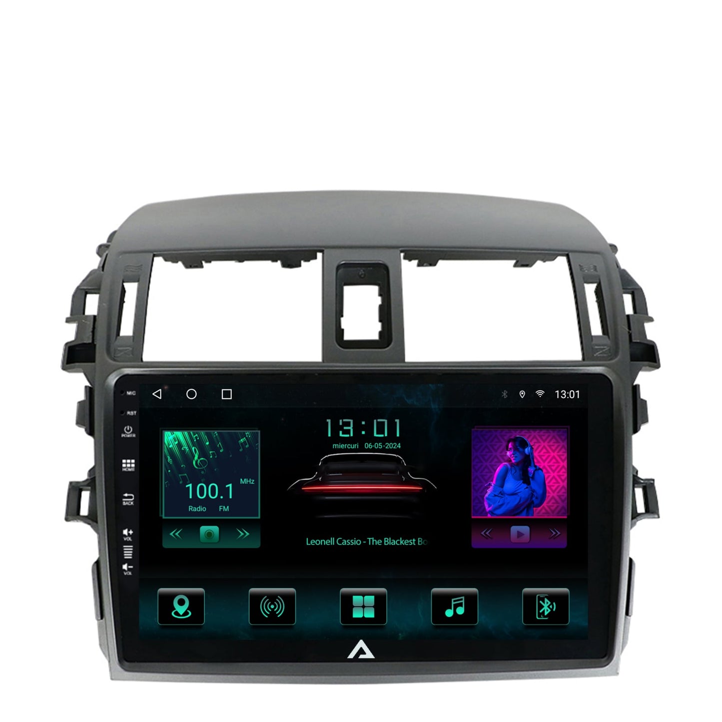 Navigatie Toyota Corolla (2007-2013), Android, A-Octacore / 4GB RAM + 64GB ROM, 9 Inch - AD-BGA9004+AD-BGRKIT067