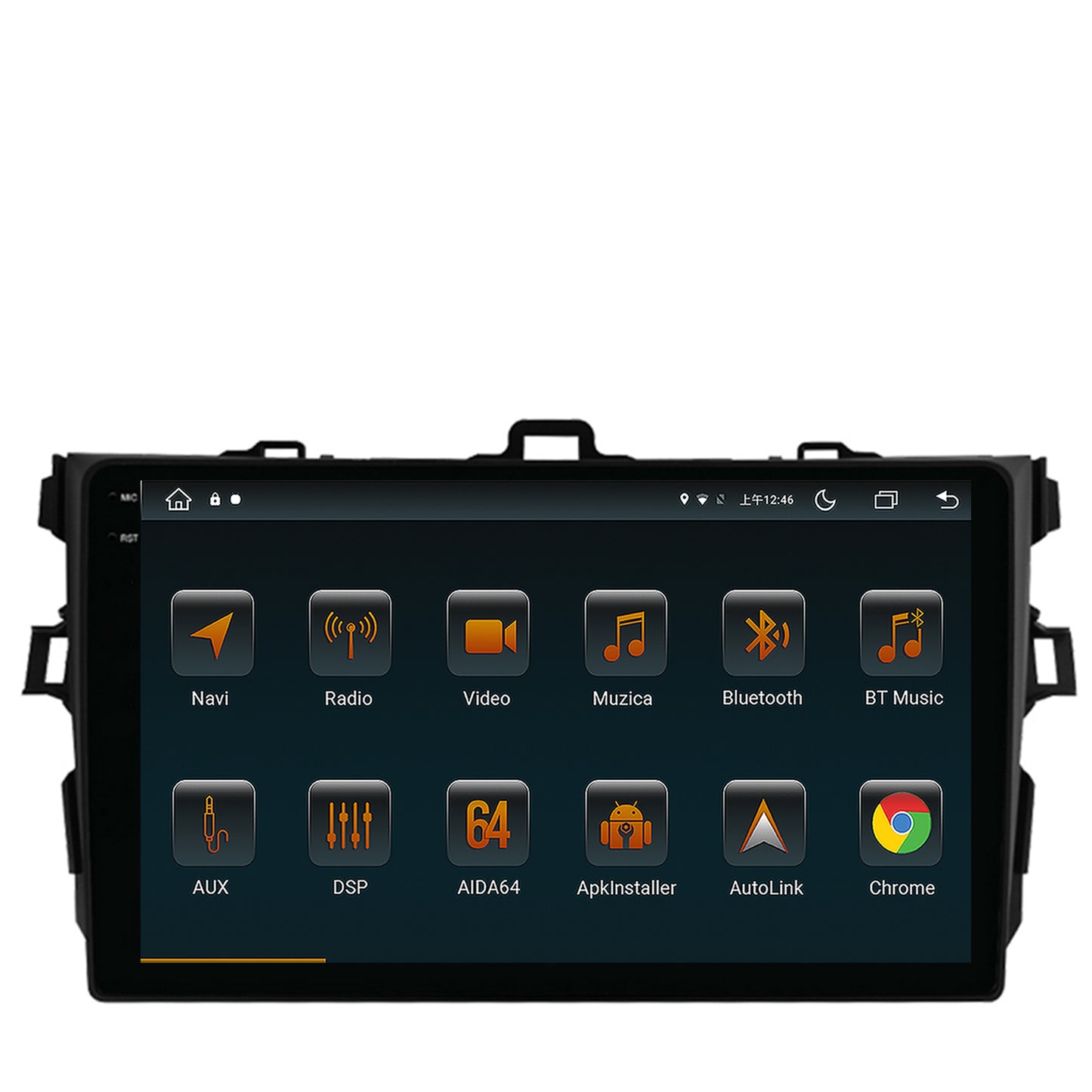 Navigatie Toyota Corolla (2007-2013), Android, V-Octacore / 4GB RAM + 64GB ROM, 9.5 Inch - AD-BGV9004+AD-BGRKIT091