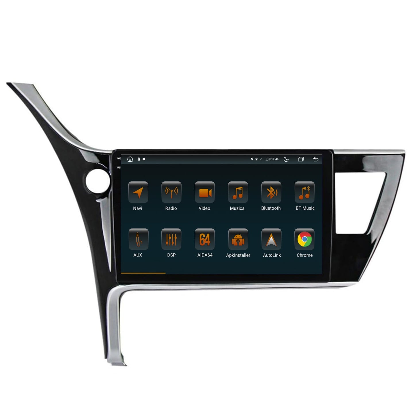 Navigatie Toyota Corolla / Auris (2017-2020), Android, V-Octacore / 4GB RAM + 64GB ROM, 10.36 Inch - AD-BGV10004+AD-BGRKIT079