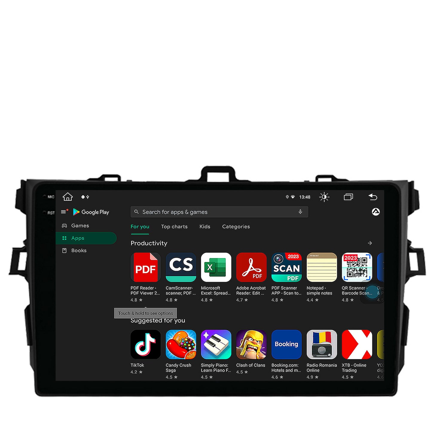 Navigatie Toyota Corolla (2007-2013), Android, X-Octacore / 8GB RAM + 256GB ROM, 9.5 Inch - AD-BGX9008+AD-BGRKIT091