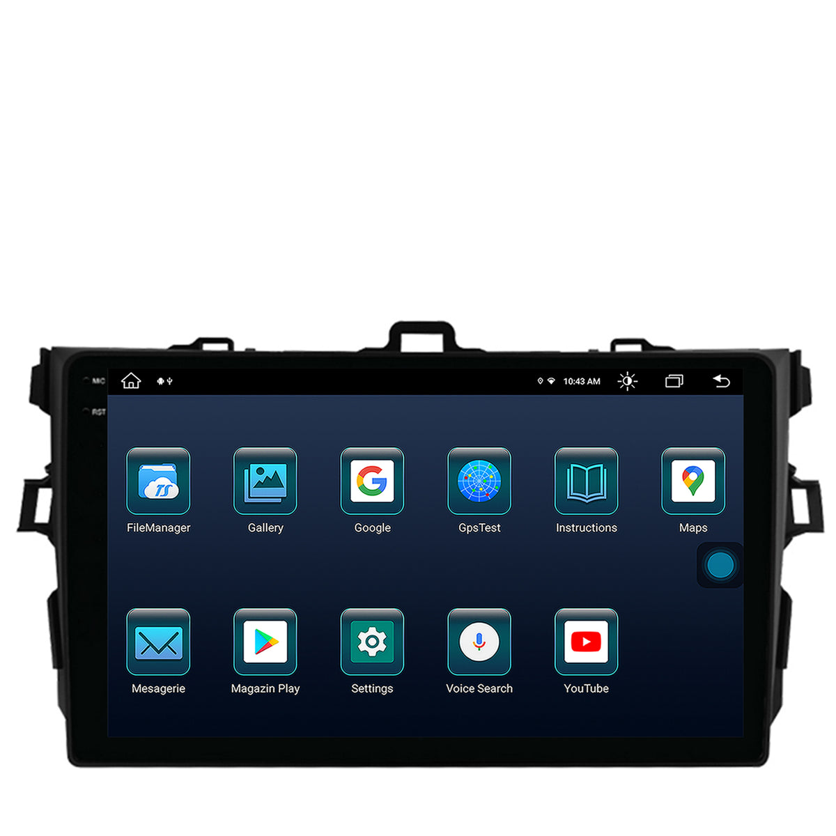 Navigatie Toyota Corolla (2007-2013), Android, X-Octacore / 8GB RAM + 256GB ROM, 9.5 Inch - AD-BGX9008+AD-BGRKIT091