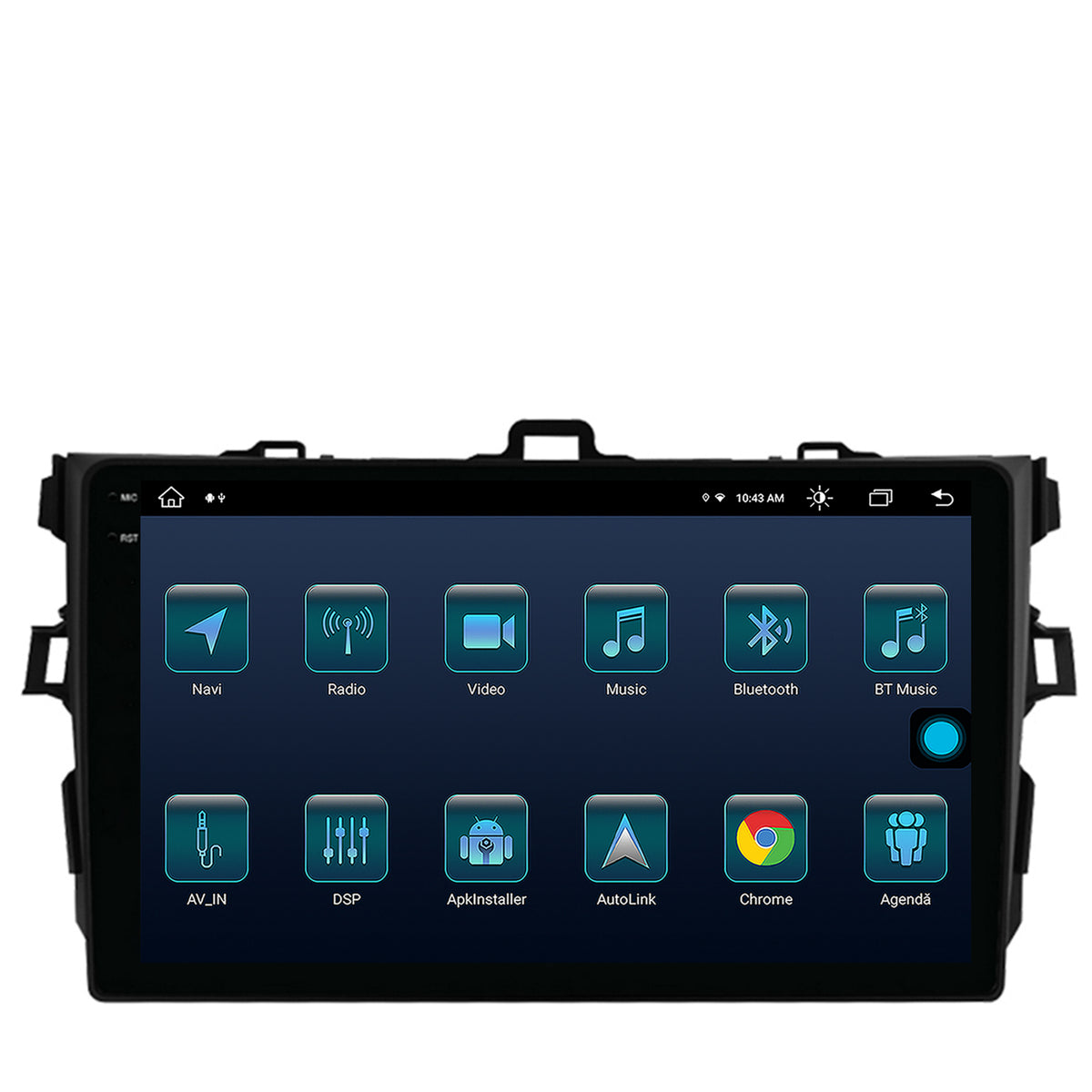 Navigatie Toyota Corolla (2007-2013), Android, X-Octacore / 8GB RAM + 256GB ROM, 9.5 Inch - AD-BGX9008+AD-BGRKIT091