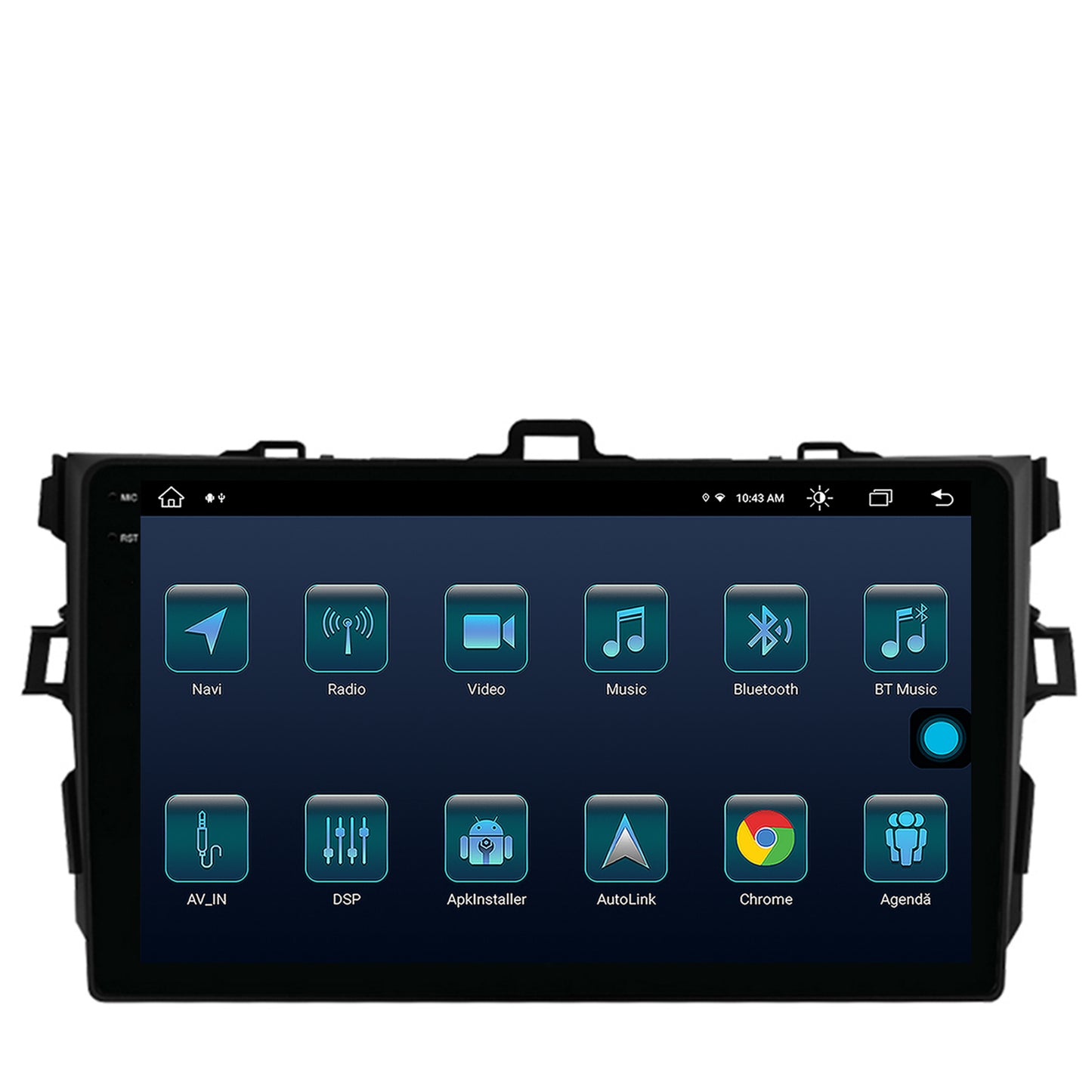 Navigatie Toyota Corolla (2007-2013), Android, X-Octacore / 8GB RAM + 256GB ROM, 9.5 Inch - AD-BGX9008+AD-BGRKIT091