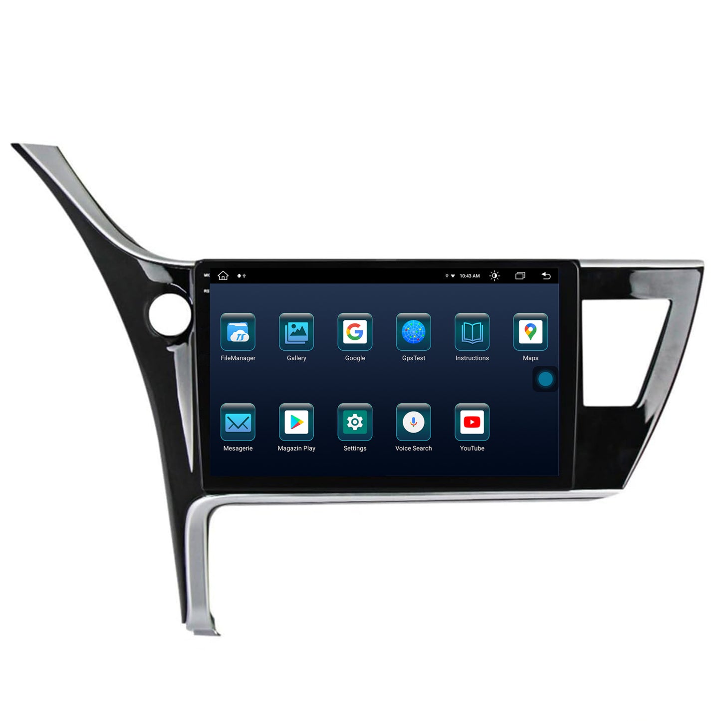 Navigatie Toyota Corolla / Auris (2017-2020), Android, X-Octacore / 8GB RAM + 256GB ROM, 10.36 Inch - AD-BGX10008+AD-BGRKIT079