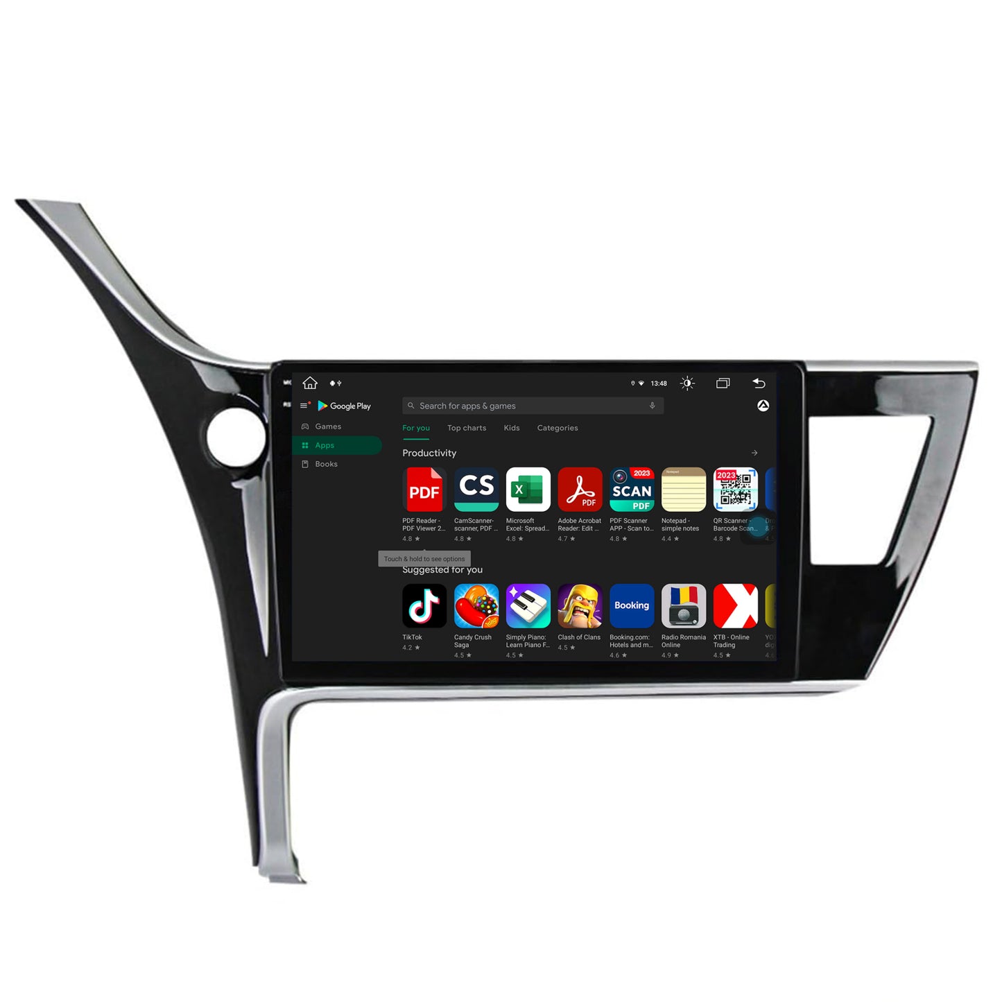 Navigatie Toyota Corolla / Auris (2017-2020), Android, X-Octacore / 8GB RAM + 256GB ROM, 10.36 Inch - AD-BGX10008+AD-BGRKIT079